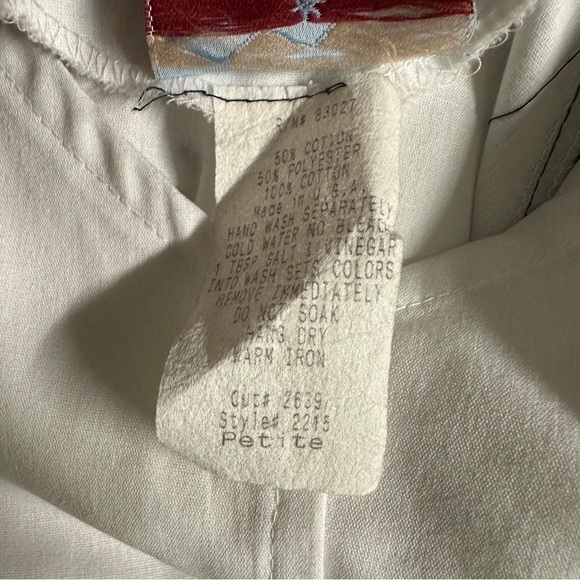 Vintage Back at the Ranch Western style top Size PM - Picture 3 of 8